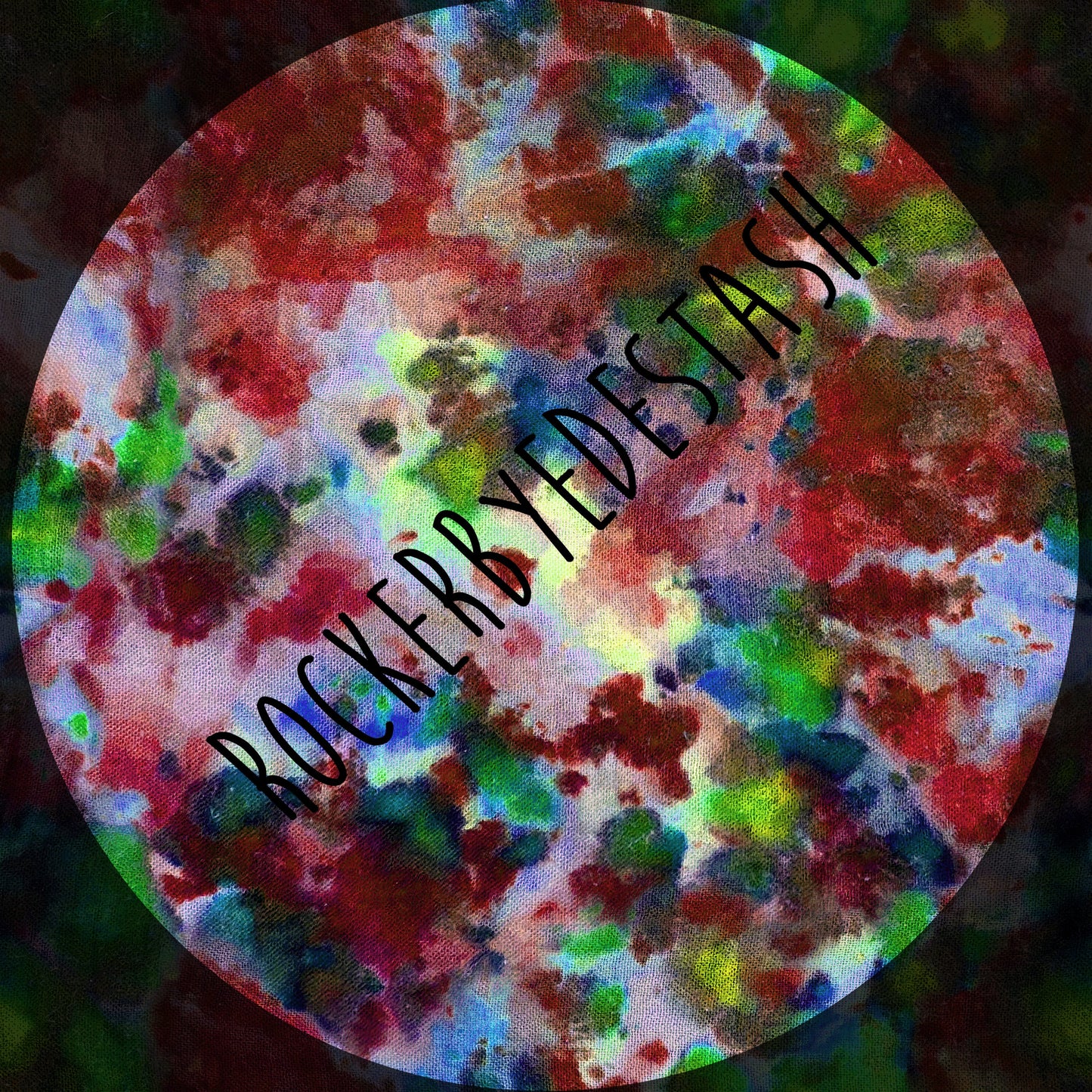 Bamboo Lycra - Ice Dye Prints - Fabric RETAIL Round WW by the yard