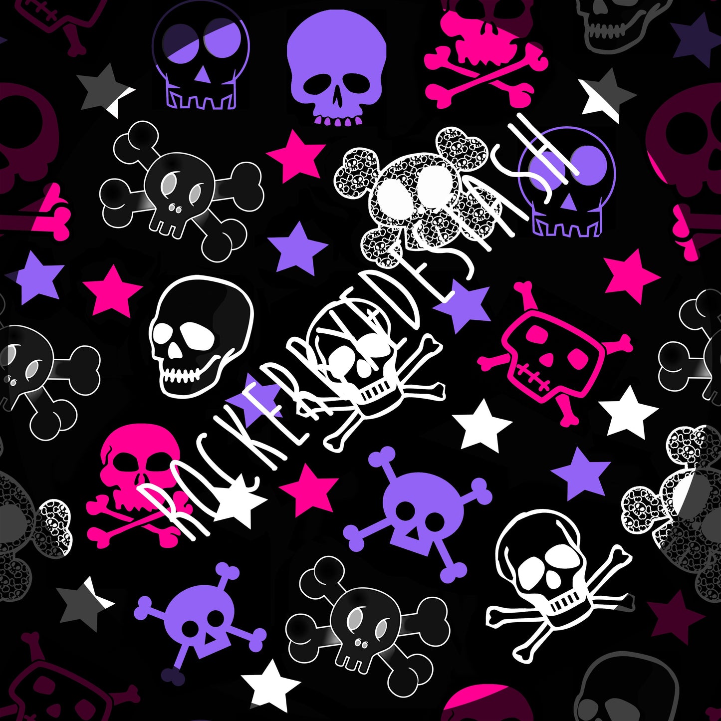 Minky - Round CC Preorder - Rerun Halloween Prints - Zombies, Skulls, Stars