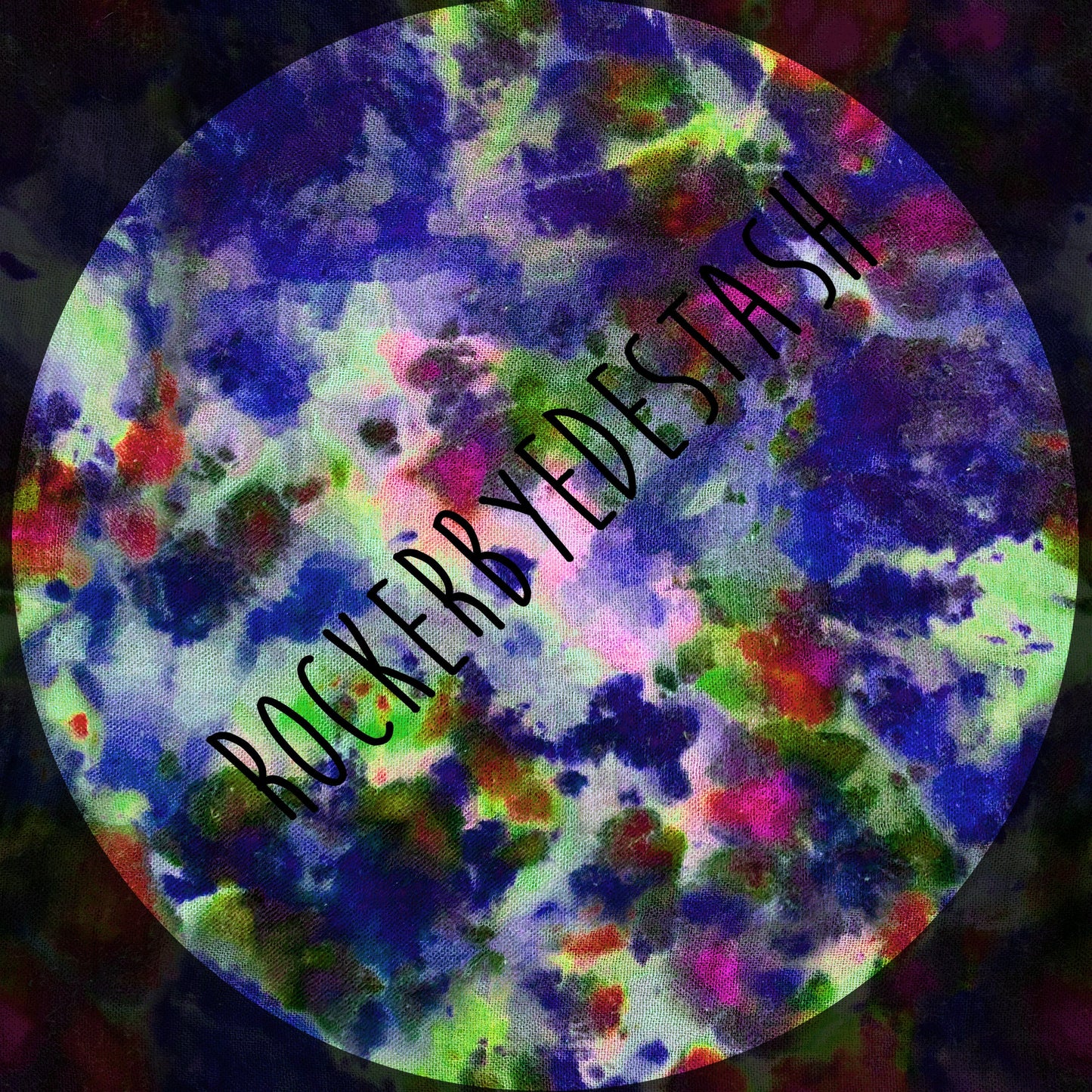 Bamboo Lycra - Ice Dye Prints - Fabric RETAIL Round WW by the yard