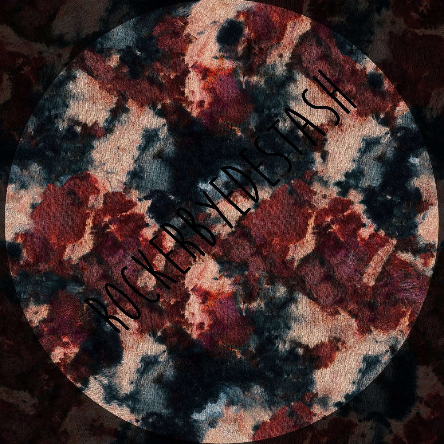 Bamboo Lycra - Ice Dye Prints - Fabric RETAIL Round WW by the yard