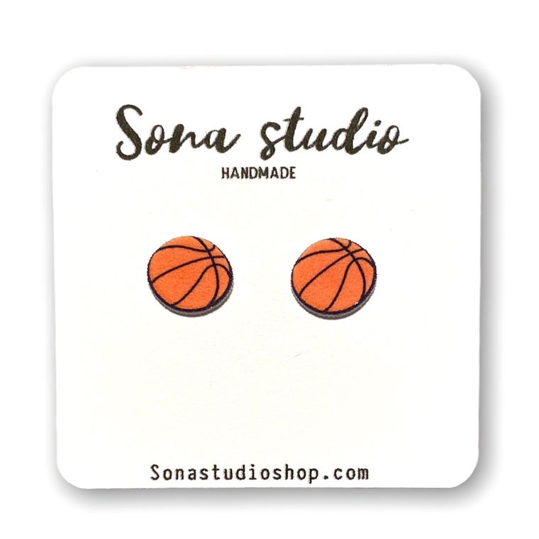 Basketball Earrings by Sona Studio - earrings