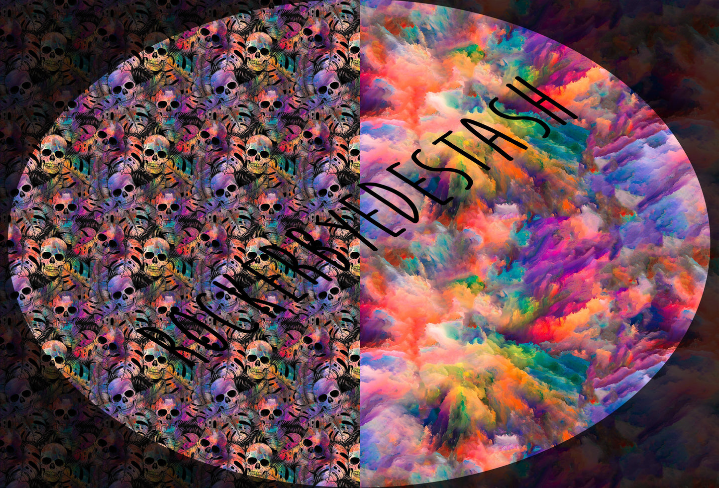Bamboo Lycra - Round FF - all main prints and FH sets are listed here - monstera skulls, powder rainbow, neutral skulls, hearts, rainbows and more! Retail