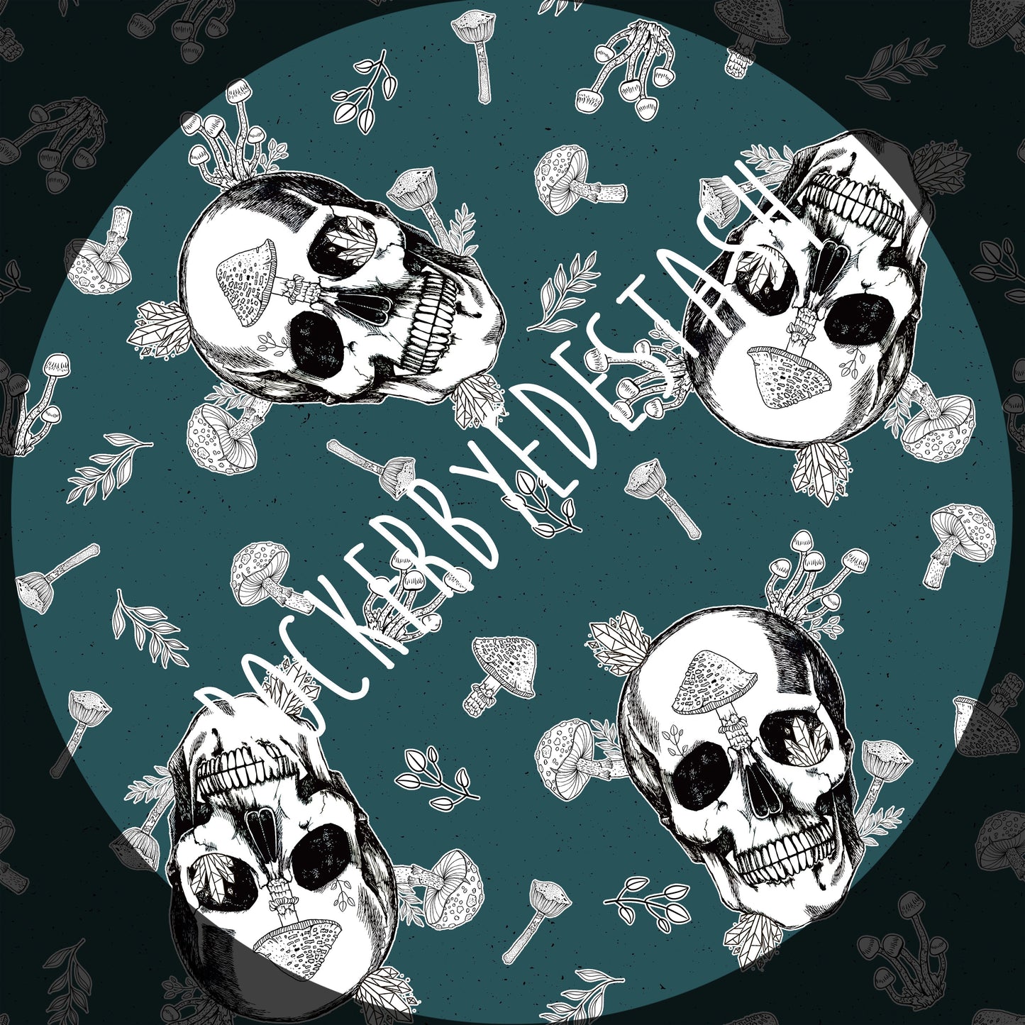 Vinyl - Round OO - Skulls & Shrooms, Magical Forest, New Wilderness & Hedgies - Fabric Retail