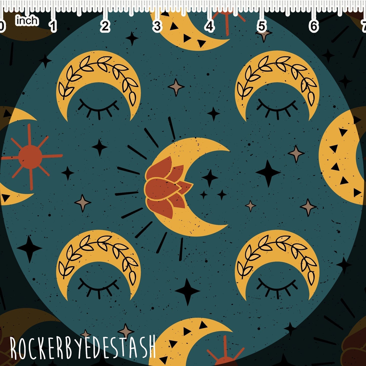French Terry - Round SS Halloween Patriarchy Retail Fabric Round