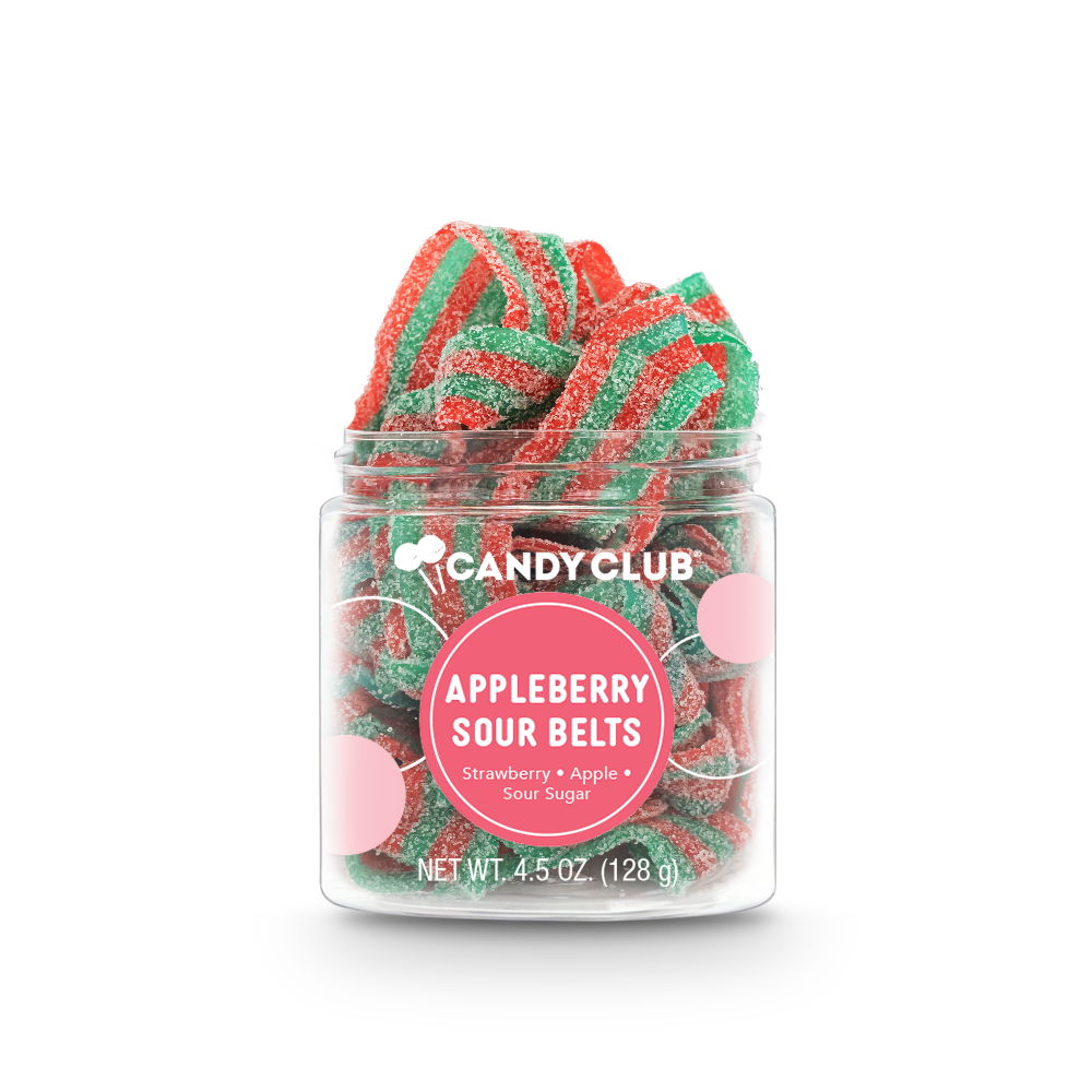 Apple Berry Sour Belts - Retail Swag candy
