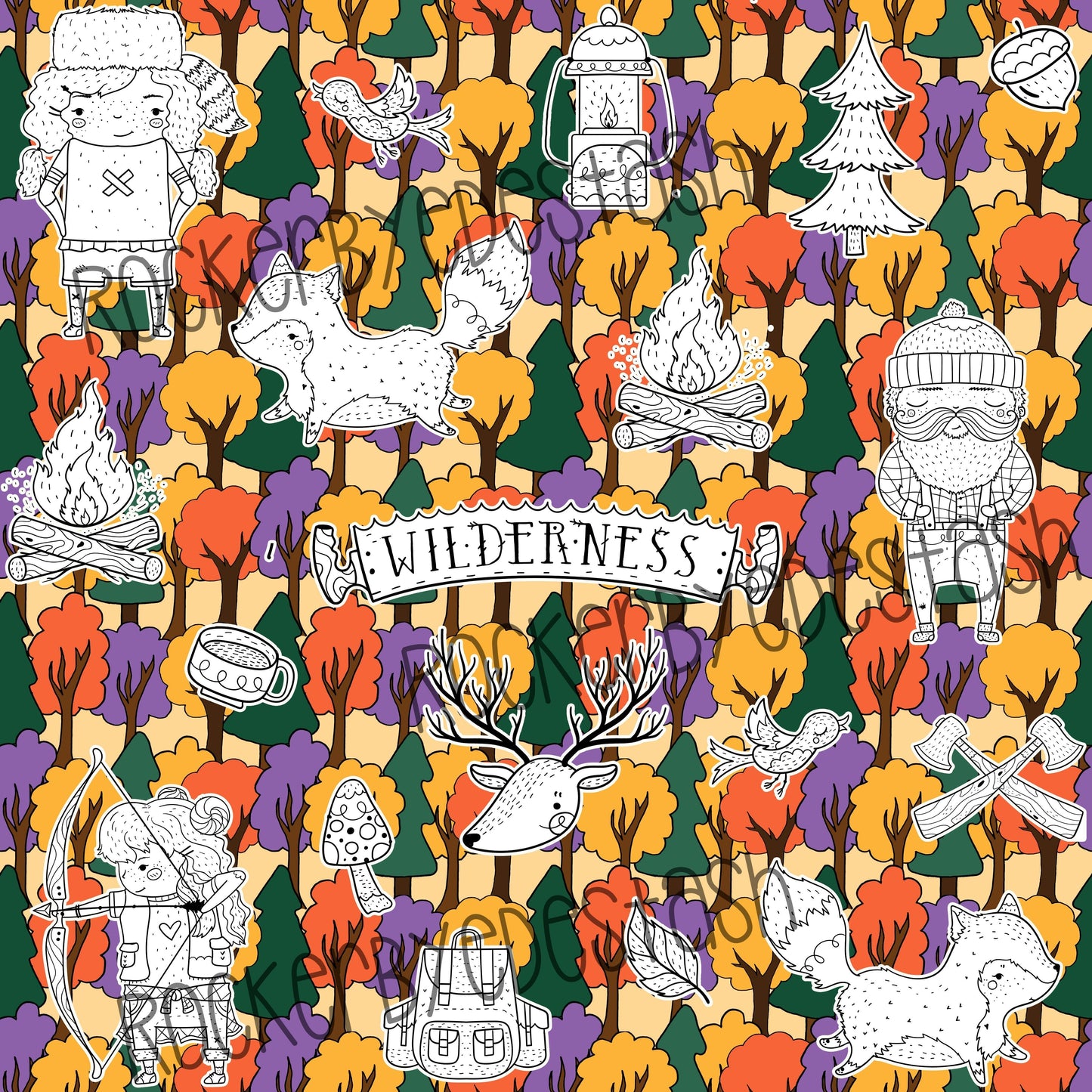 Minky - Round TT Holiday Winter Fall and Rerun Prints Retail