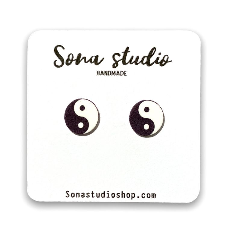 Yin and Yang Earrings by Sona Studio - jewelry gift