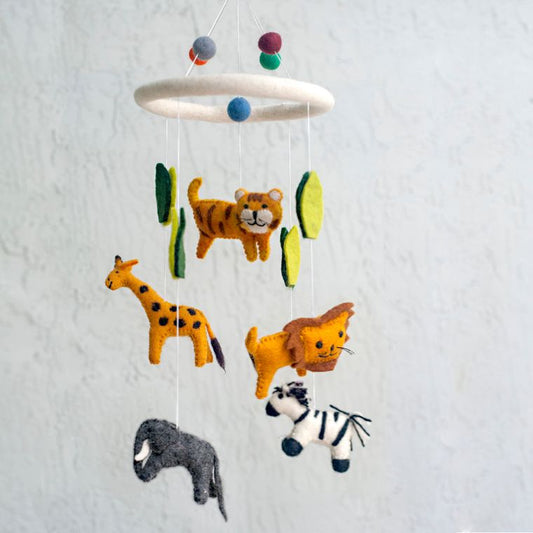 Felt Mobile - Jungle by the Winding Road - baby gift