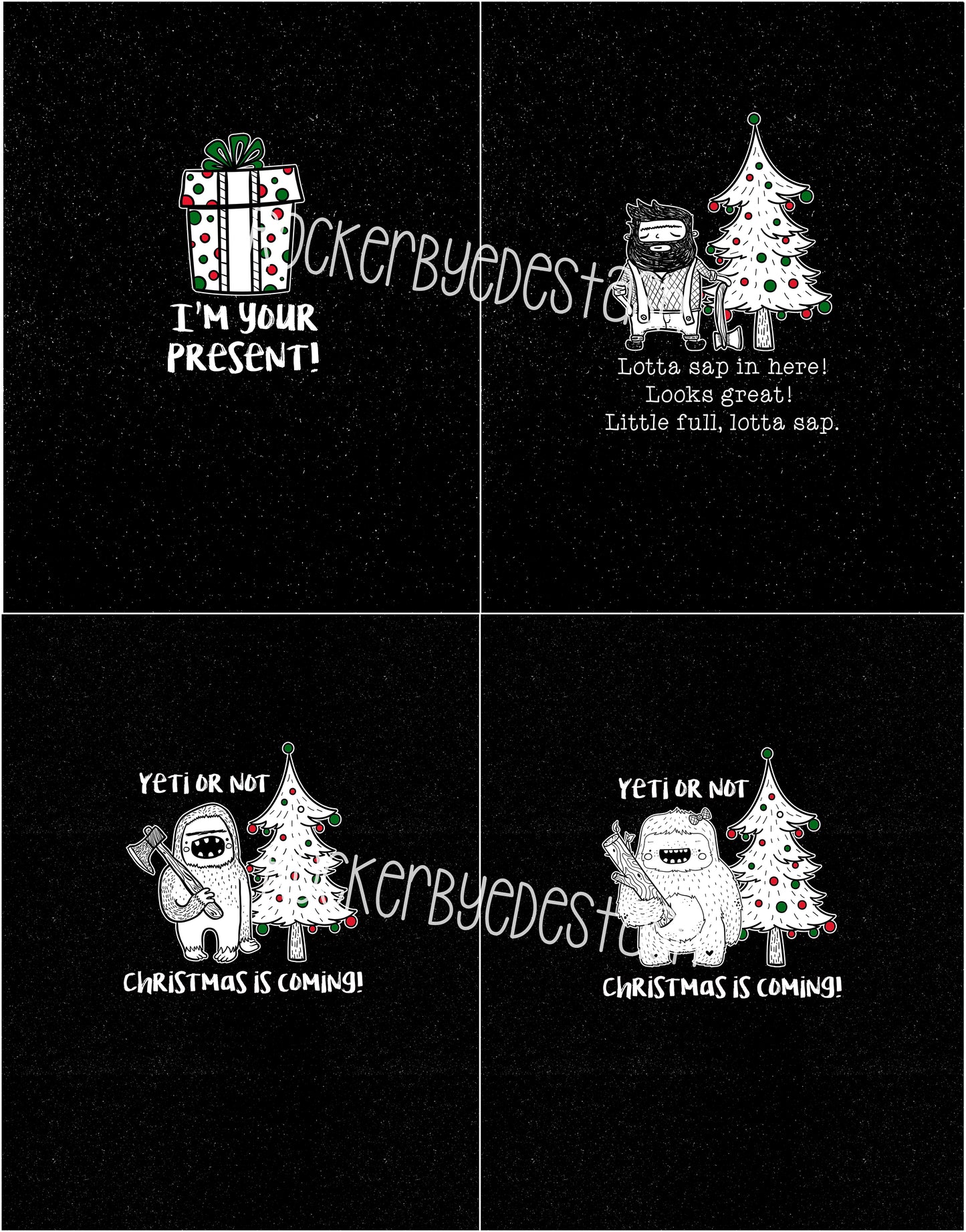 Wilderness Xmas Panels - retail - kid & Adult