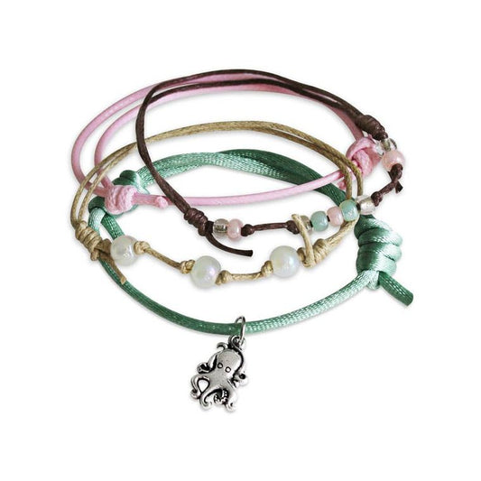Octopus Bracelets - 4 Piece Charm Bracelet Pack by O Yeah Gifts