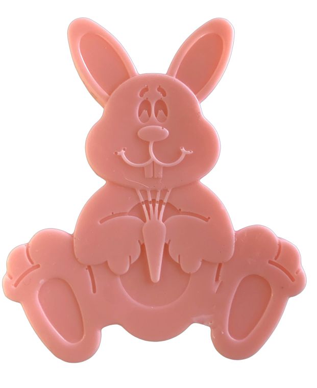 Light Blue Orange or Lavender Large Easter Bunny Soap and a small Peeps soap Set by Plunk Soap Company Gift