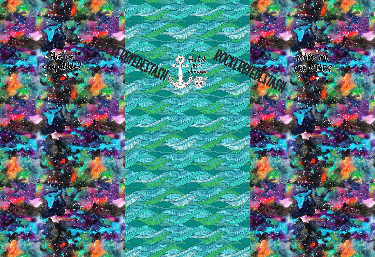 Cotton Lycra Panels - Round II Retail - ALL PANELS listed here - Axolotl, Zombie, Sewing, Pirates, Zodiac