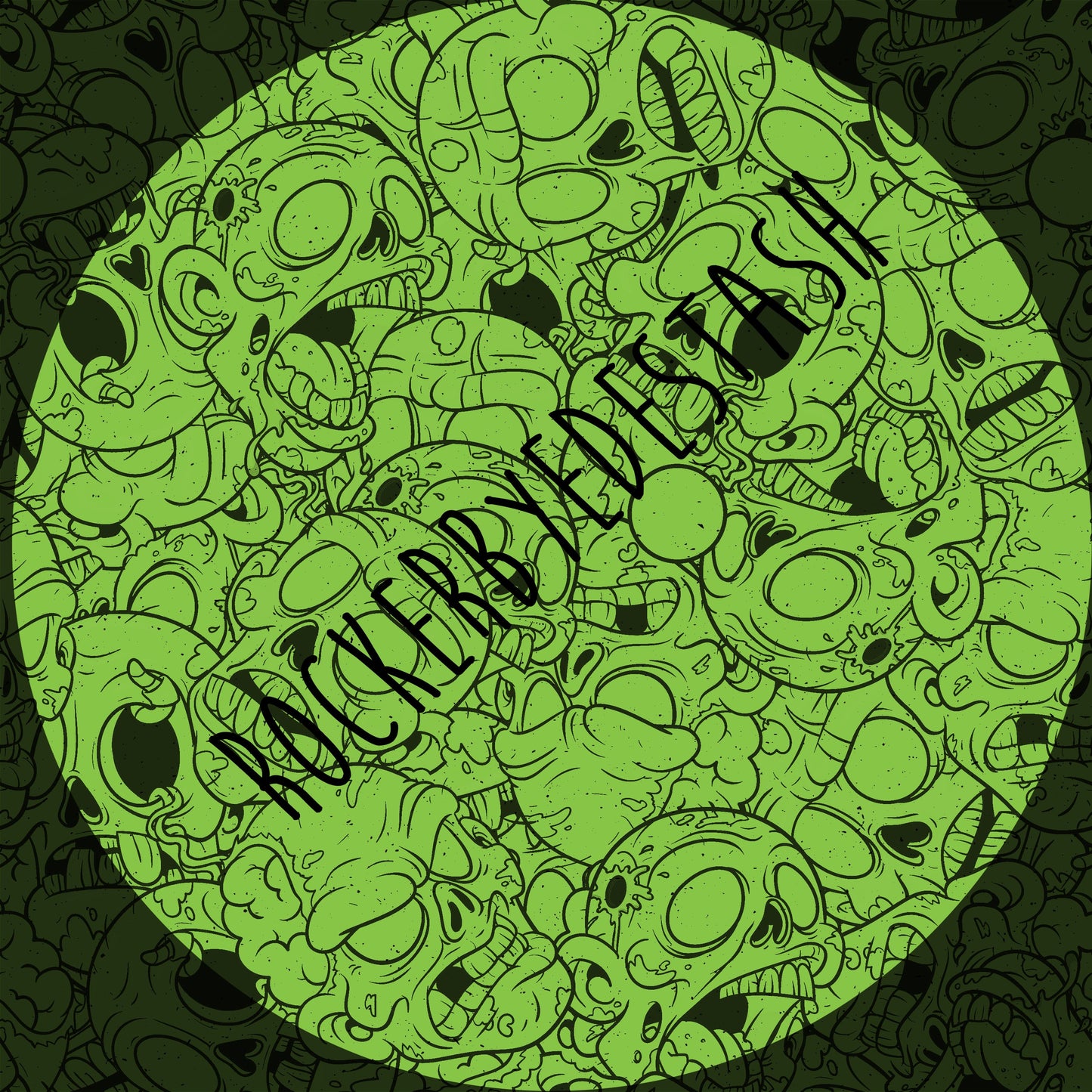Athletic Sport Lycra - Gritty Zombies and Solids - Retail Fabric Zombie Green Grit
